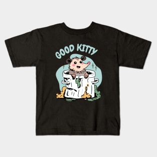 Opossum - Funny Good Kitty - Sarcastic Humor Kids T-Shirt